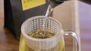 lemongrass and ginger tea leaves